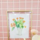 꽃그림 색연필화 이미지