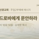 2024.8.4 주일오후 - 바드로바에게 문안하라(로마서16:14) 이미지