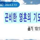 [새벽설교 2024.2.13] 욥기 10:1~22 곤비한 영혼의 기도 | 예산수정교회 이몽용목사 이미지