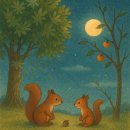 ＜Oak Tree &amp; Moon＞ juxtaposition - 윤동재 시인의 ＜도토리 나무＞와 ＜달＞ 이미지