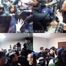 전병욱 재판, 폭력 난무 경찰 출동 이미지