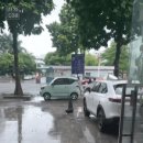 중국, 우산이 없었던 사람의 대처 이미지