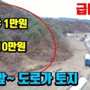 (8047) [급매토지매매] 계곡물가 앞~ 도로변 가장 싼 토지~ ● 임야 1만원 / 전 10만원 이미지