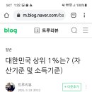 소득 ㆍ상위 0.1% 1% 10% 이미지