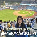 삼성라이온즈파크 라팍 스카이상단 30구역 13열 시야 후기