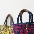 배색무늬 코바늘 가방뜨기 ~ 전통무늬 손뜨개가방/대전 코바늘가방 이미지