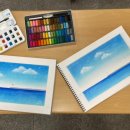 파스텔로 그리는 아름다운 풍경 이미지