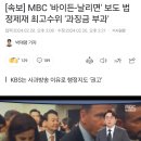 [속보] MBC '바이든-날리면' 보도 법정제재 최고수위 '과징금 부과' 이미지