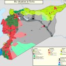 최근 시리아 상황 지도 이미지