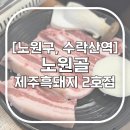 [노원구, 수락산역] 노원골 제주 흑돼지 / 먹어본 수락산역맛집중에 제일 맛있는 리얼 고기집 솔직후기