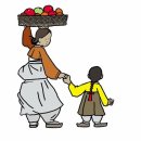 펜드로잉과 수채화 이미지