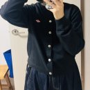 C0405 | 간절기에 입기 좋은 단톤 여성 크루넥 면 가디건 블랙 구입 후기