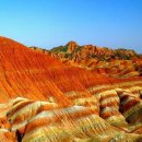 세계의 명소와 풍물 106 - 중국, 감숙성, 칠채산(七彩山) 이미지