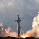 SpaceX의 주력 로켓인 스타십이 처음으로 궤도에 진입했습니다. 이미지