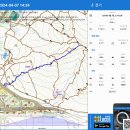 대덕산(상인고-산불감시초소-542봉- 원점회귀)..(편도 36m 50s)3.1km(왕복 m s)-240407 이미지