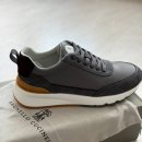 브루넬로쿠치넬리 레더트림 스웨이드 스니커즈 이미지