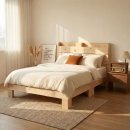 보드란 침구 | 노스 편백나무 원목 평상형 수납 헤드보드 슈퍼싱글라 침대프레임 매트리스 깔판 후기