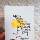 붓펜&수채캘리그라피 이미지