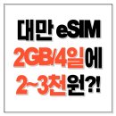 원대로-2 | 대만 이심 비교 추천 2GB/4일 2~3천원대로 결제한 후기 (유심사)