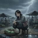 애자의 시작: 책가방 대신 지게를 진 애자 이미지