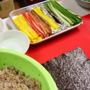 ﻿ 부추 오색김밥 불고기유부초밥 이미지