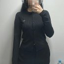 FOX-3 | [메종키츠네] Women Ribbed Baby Fox Cardigan / PW00512KJ0134-P199 S사이즈 착샷 후기