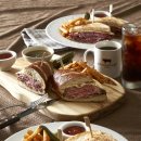 샌드위치와 런치메뉴 이미지