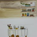 일상을 기록하는 수채 펜드로잉 이미지