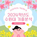 2024학년도 수원대 기출 분석(문항수 배점 출제영역) 이미지