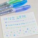 동그라미 문구 | [문구후기] 다이소 다꾸템 추천 다꾸 도트형광펜(드로잉펜)