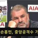 [인터뷰] 토트넘 포스테코글루: 손흥민의 중앙공격수 기용? 이미지