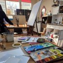 수채화 | 성남 미금역 서아화실 원데이수업, 수채화 후기