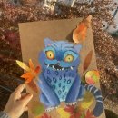 가을의 감성을 담은 오일파스텔 | 보람동 미술학원 가을 수업 | 오일 파스텔 더피 그리기 &amp; 단풍 번지기·스텐실 기법