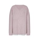 블랑명품세탁 | 라벨르블랑 파우더 핑크 니트 후기 | 66사이즈 실착 내돈내산 리뷰 (울100% 케이블니트)