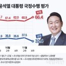 尹 32.4%·국힘 33.6%, 지지율 동반 하락…민주는 올라 45.1% [데일리안 여론조사] 이미지
