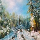 덮인 북쪽 땅 (North Snow Land)" 그림 이미지