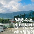 송백침구 | [숙소] 밀양 산내면 에어비앤비 숙소 송백산방 내돈내산 후기, 주인장 손수 만든 산책로가 예쁜 숙소