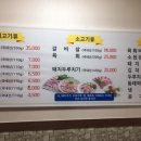 한돈뒷고기와한우갈비살