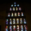 나자렛 : 성모 영보 대성당의 색유리(stained glass) 이미지