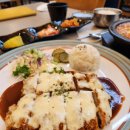 송도 타임스페이스 맛집 본가 수제돈까스 한식분식