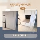 리폼 - 17113 | 밥솥 레일 선반 설치, 냉장고장 수납장으로 부분 리폼 후기