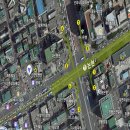 신사역 5번출구 앞 횡단보도 이미지