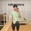 레이나모라 카카오톡 선물하기 숏 슬리브 4부 바이커 쇼츠 바캉스룩 SET 후기