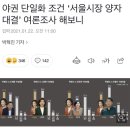 야권 단일화 조건 ‘서울시장 양자대결’ 여론조사 해보니 이미지