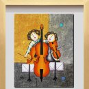 즐거운 유화 이미지