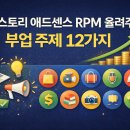 RPM12 | 티스토리 애드센스 RPM 올리는 부업 주제 12