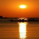 황금빛 노을 이미지