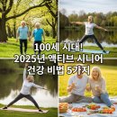 품격있는 라이프스타일 액티브시니어 ‘나이’답게말고 ‘나’다운 시작 | 젊고 활기차게! 2025년, 100세 시대 위한 &#39;액티브 시니어&#39; 건강 비법 5가지