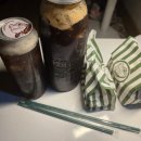 역적로1L-6 | 새벽에 요기요 배달로 주문한 백억커피 1L 커피 미니붕어빵 팝콘 솔직 후기