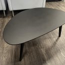 FIRMINANA Small Black Oval Coffee Table 이미지